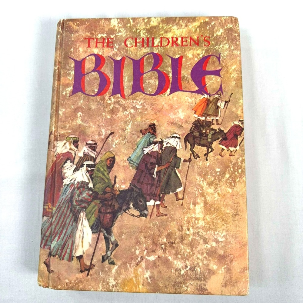 Vintage 1965 Golden Press The Children's Bible Hardcover Illustrated
